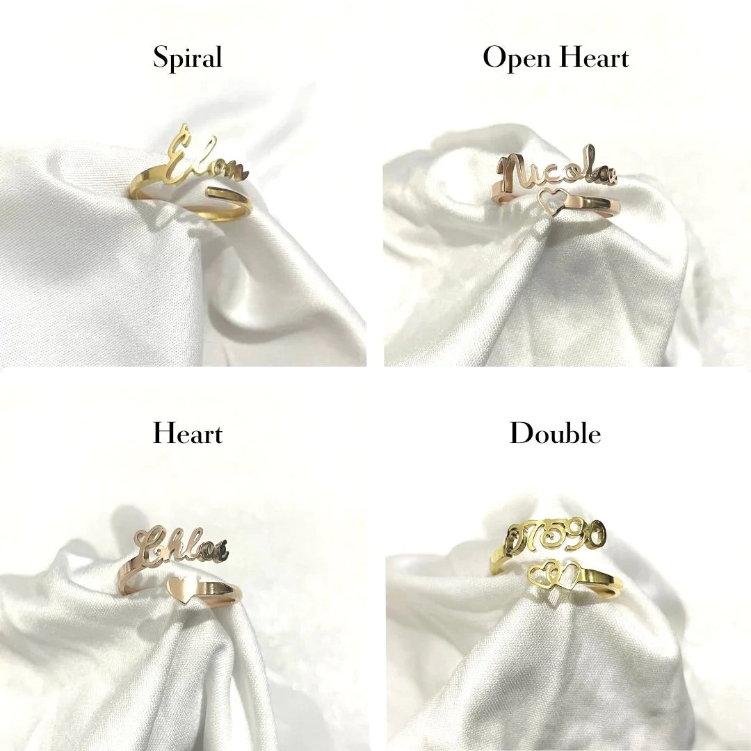 One Name Ring - personalized ring